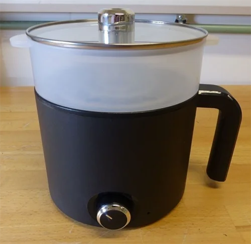 Black Small Electric Hot Pot Multi-Function