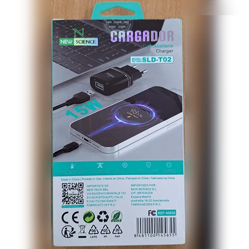 NEW SCIENCE — Cargador / Charger