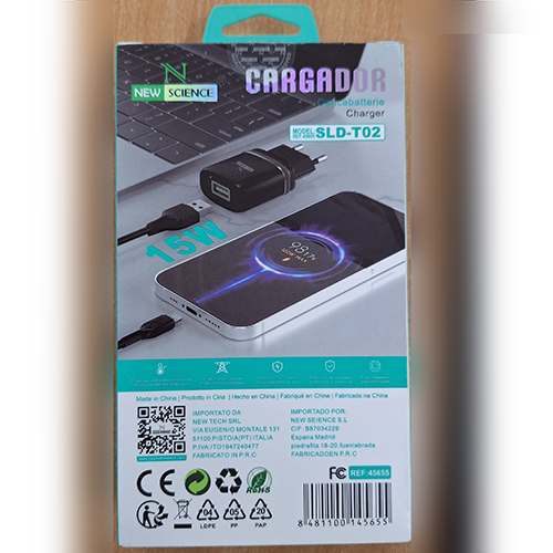 NEW SCIENCE — Cargador / Charger