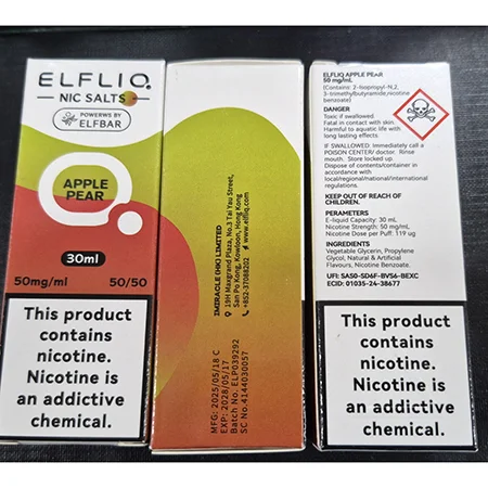 ELFLIQ — NIC SALTS, POWERWS BY ELFBAR