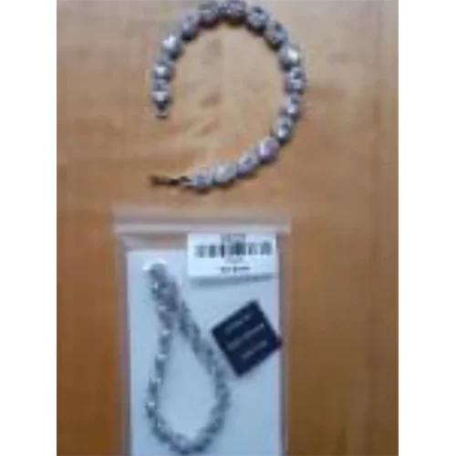Shop TJC — Diamond Silver Bracelet
