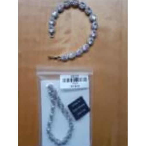 Shop TJC — Diamond Silver Bracelet