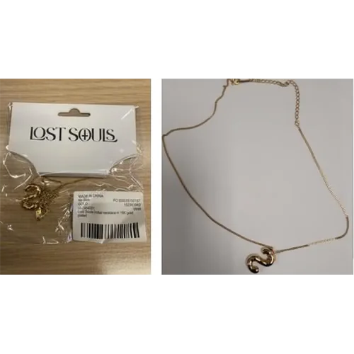 Lost Souls — Lost Souls ‘S’ Initial Necklace