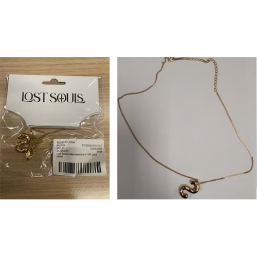 Lost Souls — Lost Souls ‘S’ Initial Necklace