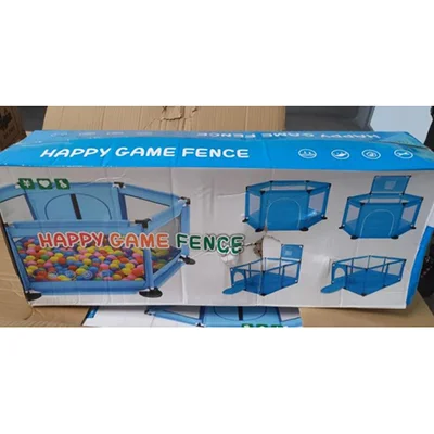 Happy Game Fence — Playpen with Multicoloured Balls
