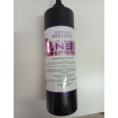 LNS LNSHOPNAILS.CZ — TOP COAT BRILLIANT - NO WIPE, MEDIUM TOP COAT BRIL
