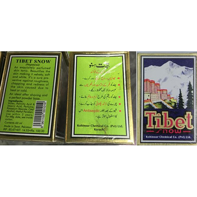 Kohinoor Chemical Co — Tibet Snow Cream