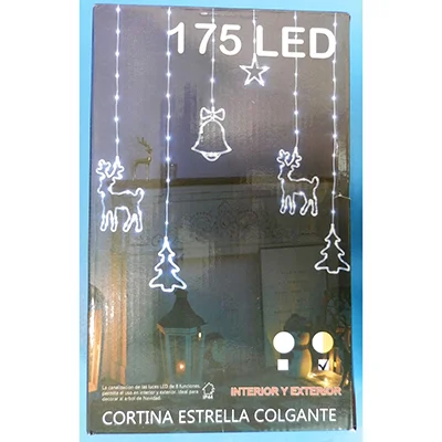 CORTINA ESTRELLA COLGANTE 175 LED