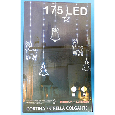 CORTINA ESTRELLA COLGANTE 175 LED