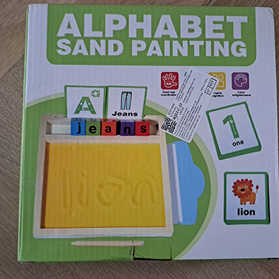 Lion — Alphabet Sand Painting