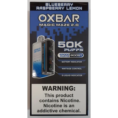 OXBAR — 50K puffs (25000 puffs boost), Blueberry Raspberry Lemon