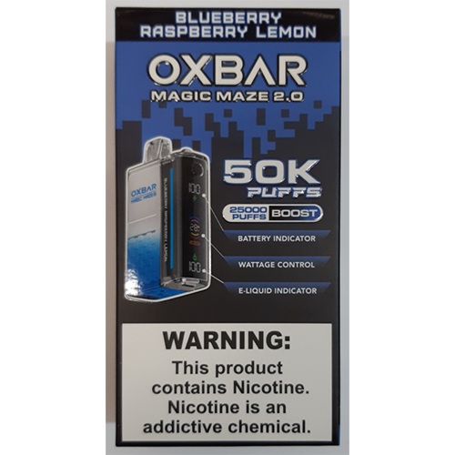 OXBAR — 50K puffs (25000 puffs boost), Blueberry Raspberry Lemon