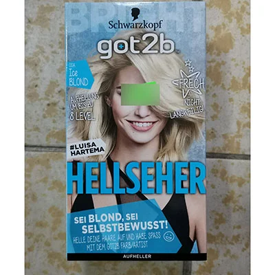 Schwarzkopf — got2bTM, #LUISA HARTEMA HELLSHER, AUFHELLER