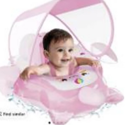 Pink Unicorn Design Baby Swimming Float with Canopy