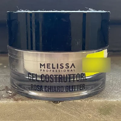 Melissa professional — Gel costruttore rosa chiaro glitter