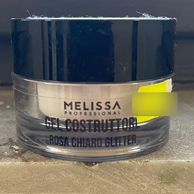 Melissa professional — Gel costruttore rosa chiaro glitter