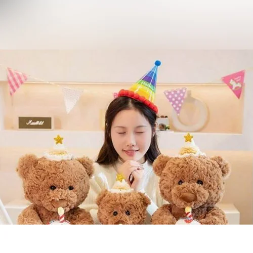 Stuffed Plush Toy- Hug Series birthday Bear push Toy