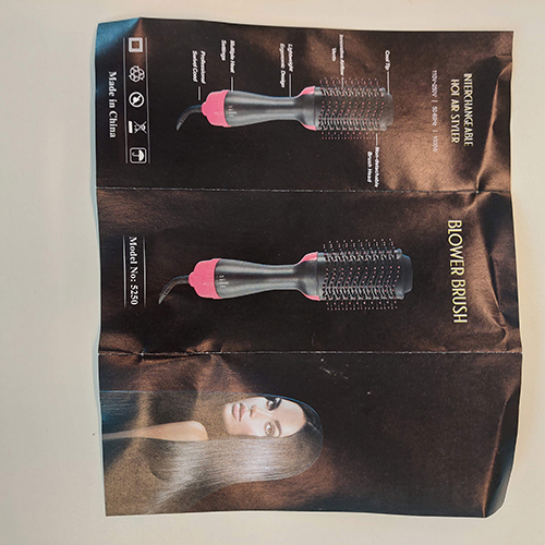 Blower brush Interchangeable hot hair styler