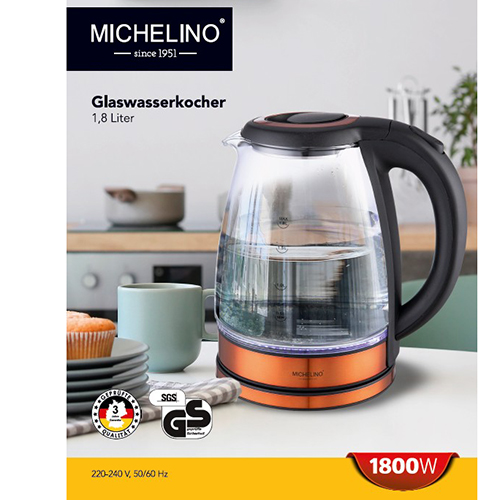 MICHELINO — Glaswasserkocher, 1,8 l