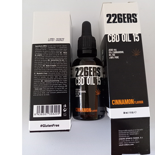 CBD OIL 15 „226ERS®“ 4500 mg 15 % Cannabidiol, 0 % THC, CINNAMON Flavour