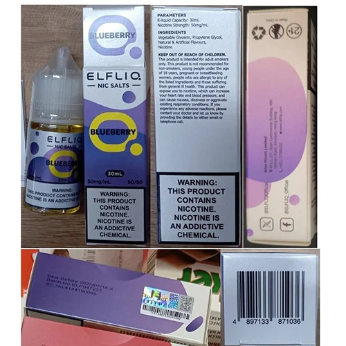 ELFLIQ — NIC SALTS, E-liquid