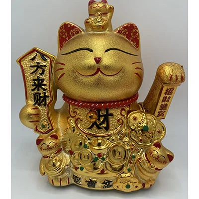 Good Luck — Waving cat