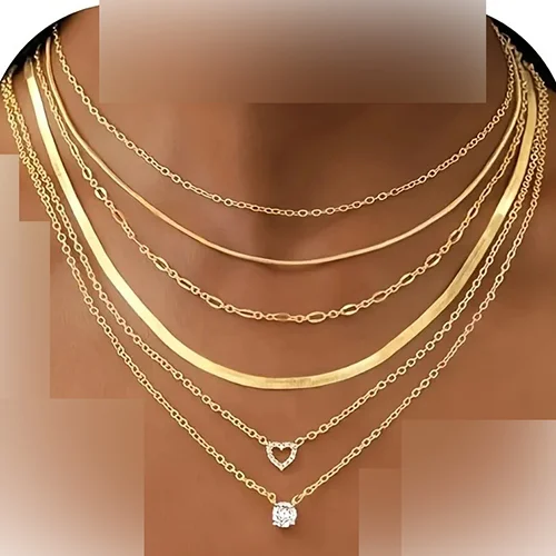 Collier chaine os de serpent pour femmes