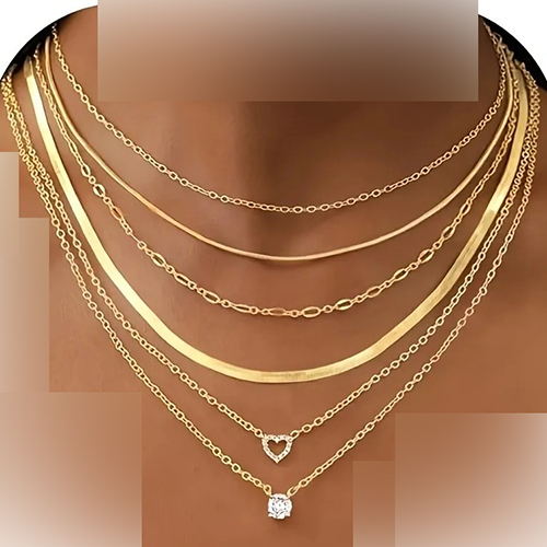 Collier chaine os de serpent pour femmes