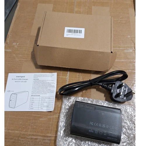 Intelligent 6-Port USB Charger with 5V 12A USB