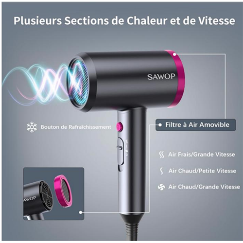 *SAWOP* — Seche Cheveux Diffuseur Boucle Professionnel