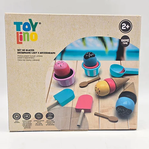 TOYLINO — Drewniane lody z akcesoriami
