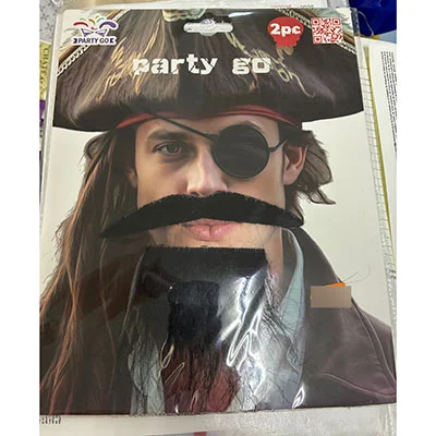 PARTY GO — Conjunto de barba pirata