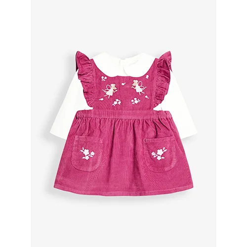 Jojo Maman Bébé — Fairy Mouse Cord Dress with Body