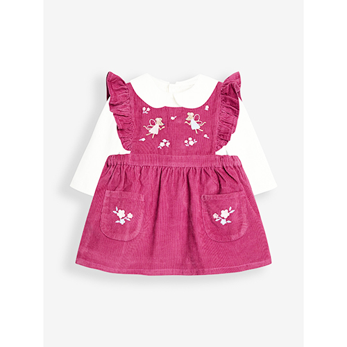 Jojo Maman Bébé — Fairy Mouse Cord Dress with Body