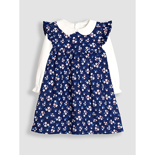 Jojo Maman Bébé — Floral Cord Dress & Body Set