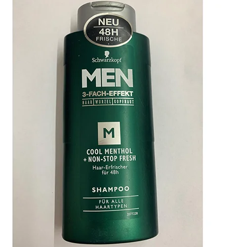 Schwarzkopf — Shampoo Men 3-FACH-EFEKT COOL MENTHOL NON-STOP FRESH
