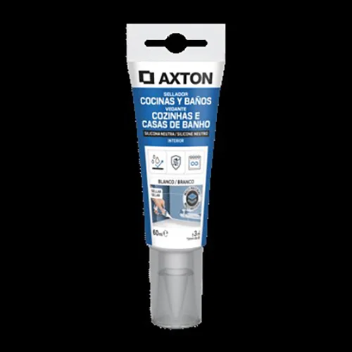 Axton — Cuisine & Salle de bain Neutre Silicon Sealant Blanc / Clair