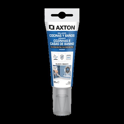 Axton — Cuisine & Salle de bain Neutre Silicon Sealant Blanc / Clair
