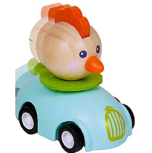 Die Spiegelburg — Rückzieh-Auto "Huhn"