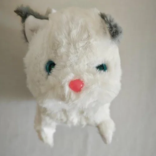 Battery-operated plush cat