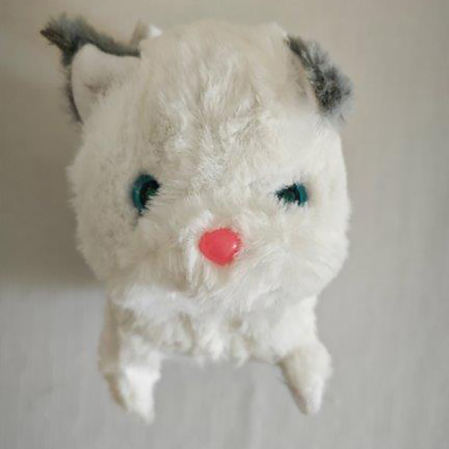 Battery-operated plush cat