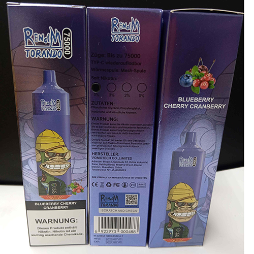 RENdM TORANDO — RENdM TORANDO 7500 - BLUEBERRY CHERRY CRANBERRY