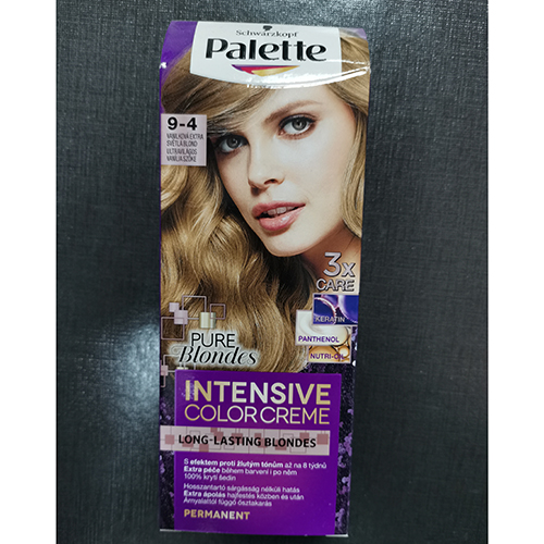 Schwarzkopf Palette — INTENSIVE COLOR CREME LONG-LASTING INTENSITY 9-4 VANILKOVÁ EXTRA SVĚTLÁ BLOND