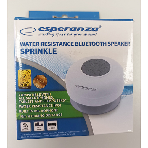 esperanza® — Water resistance bluetooth speaker sprinkle