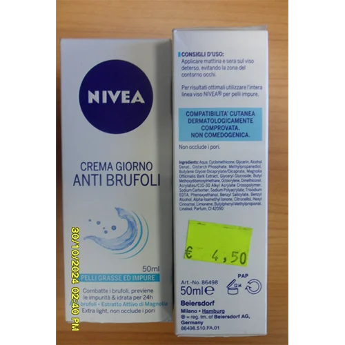 Nivea — Crema giorno anti brufoli