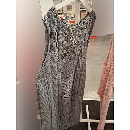 Snugí Knitwear — Luxury Aran Knitted Baby Sleeping Bag in Super-Soft Italian Merino Wool with Side Zip Opening