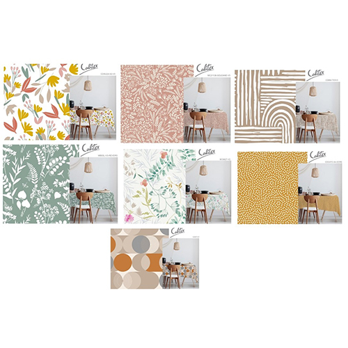 RUBAN BLANC — NAPPE PVC TOILE CIREE IMPRIMEE DIA 160CM