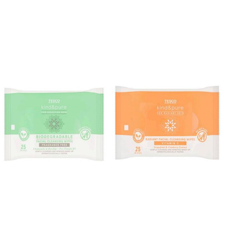 Tesco — Kind & Pure Facial Cleansing Wipes