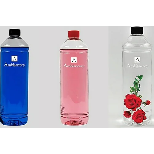 Ambiancery — Lampenöle in verschiedenen Farben und Düften (dunkelblau, rosa, mit Rosenduft)