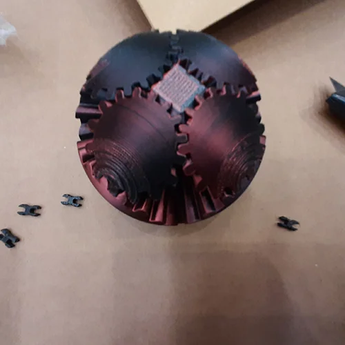 Gear Ball Fidget 3D Printed Gear Ball Gear Sphere